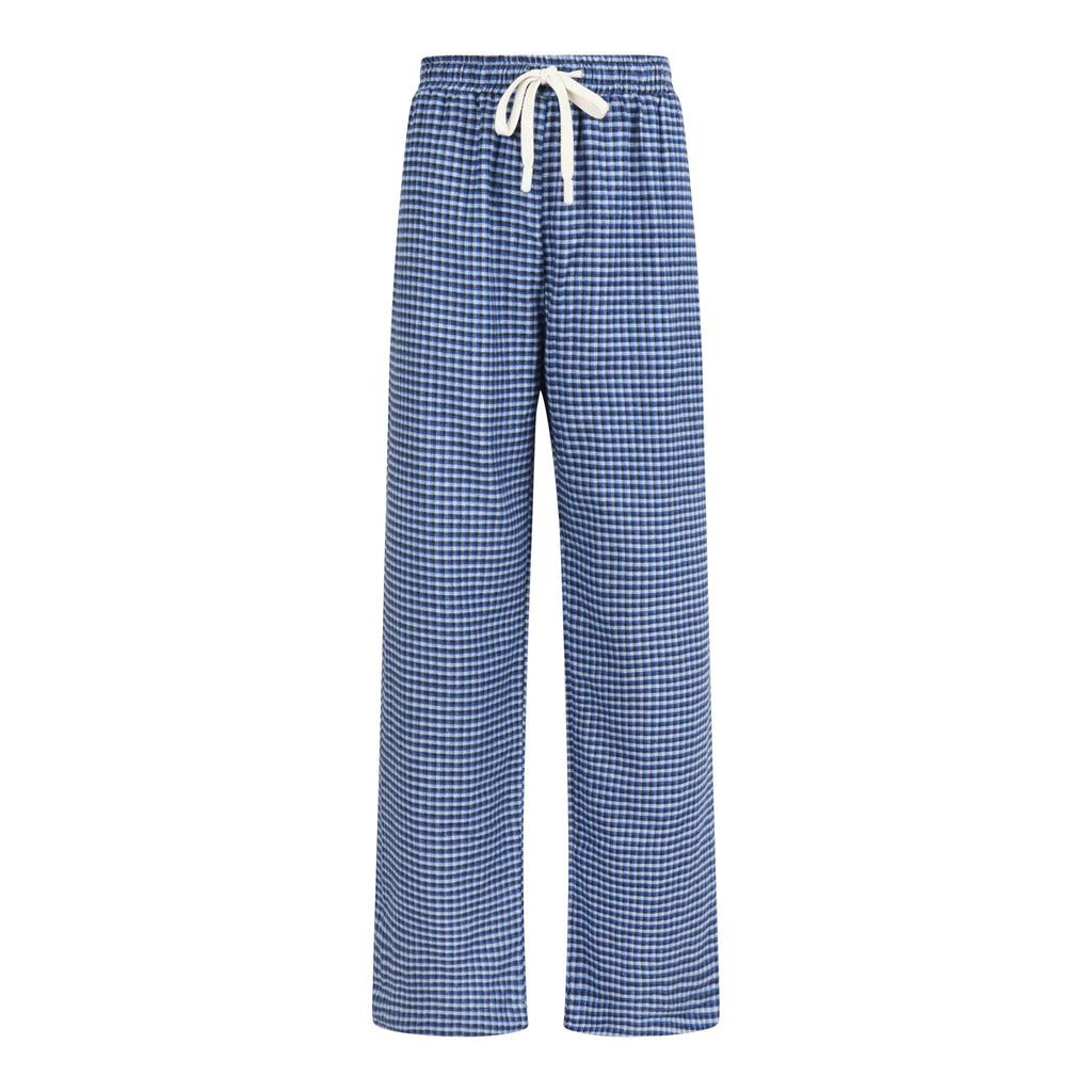 CONTRAST POCKET PANTS - BLUE