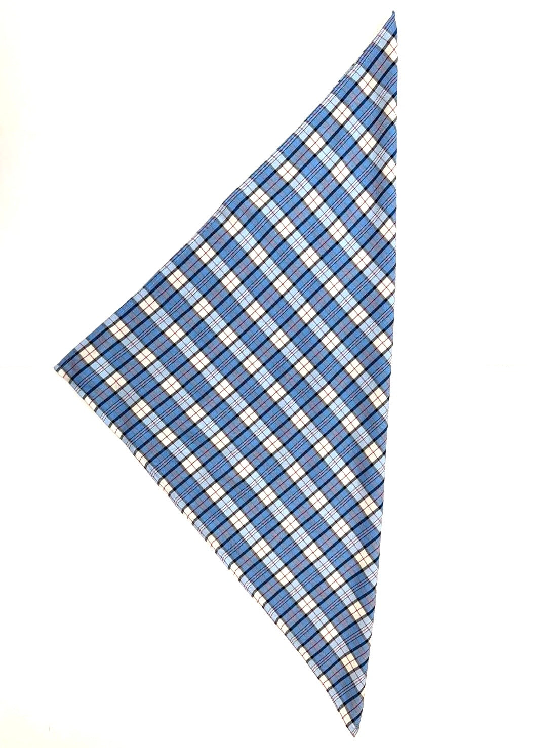 PLAID SCARF - SKY BLUE