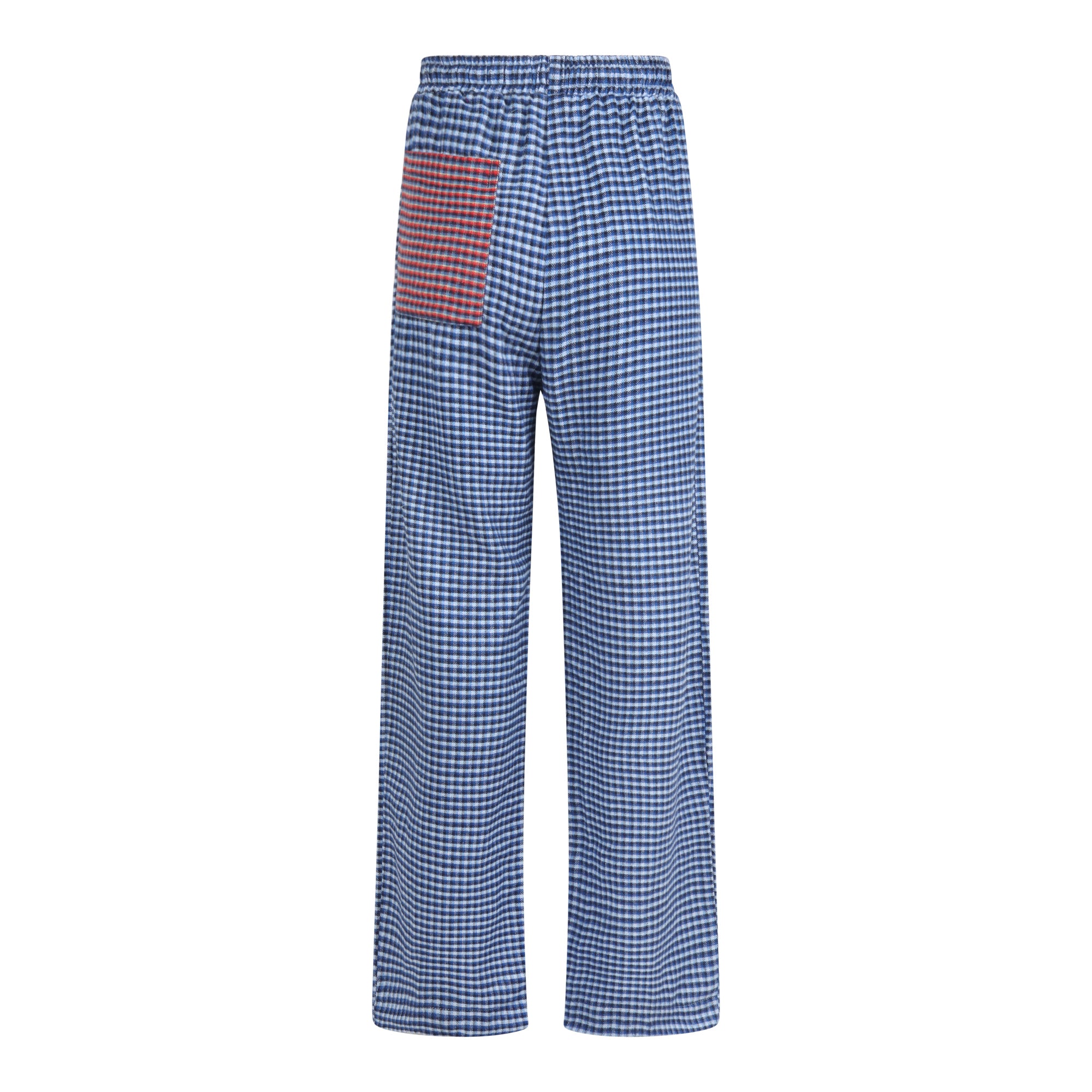 CONTRAST POCKET PANTS - BLUE