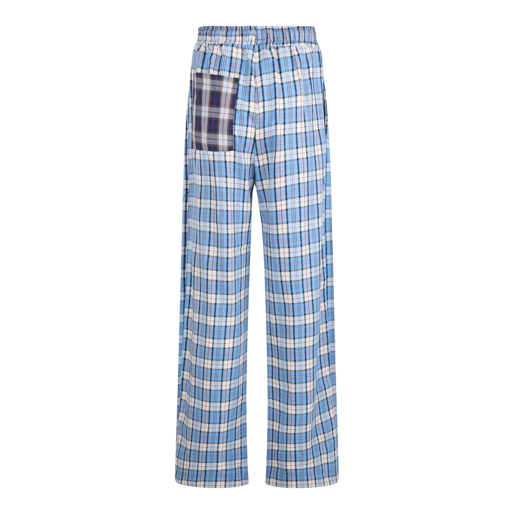CONTRAST POCKET PANTS - SKY BLUE