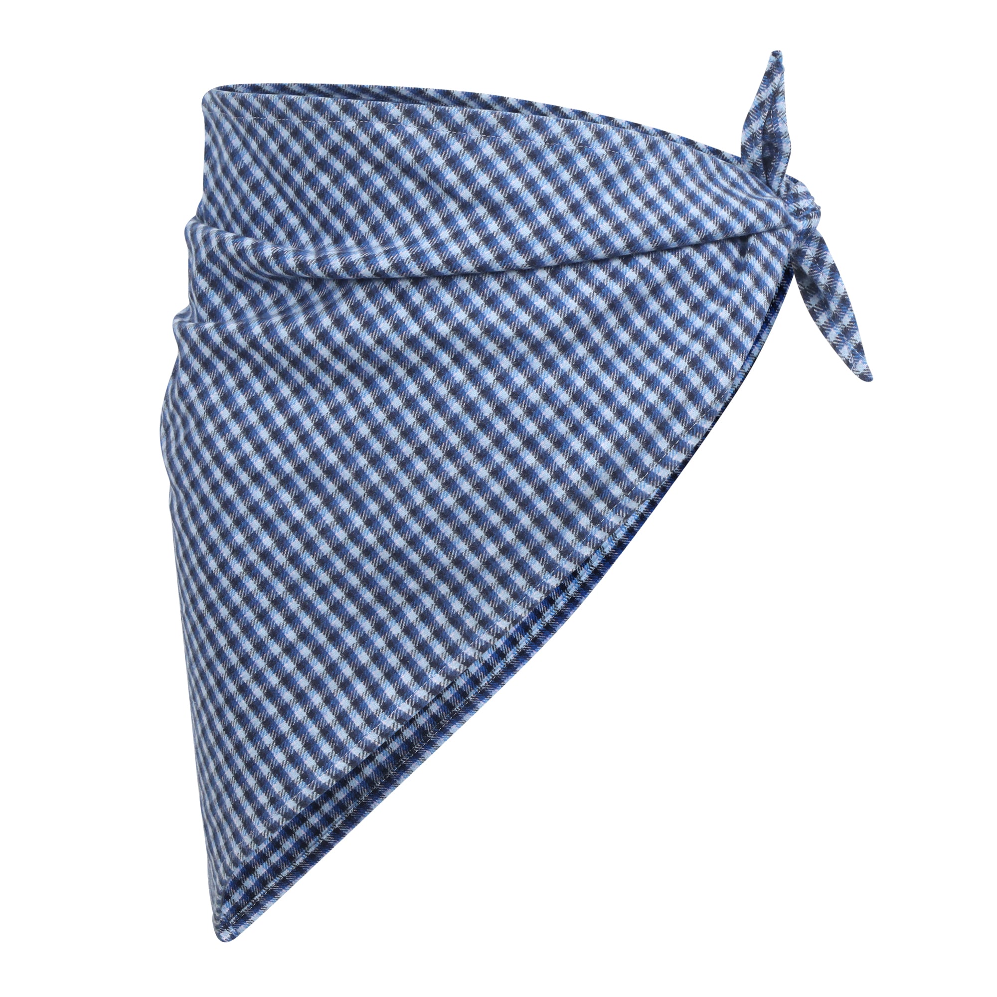 PLAID SCARF - BLUE