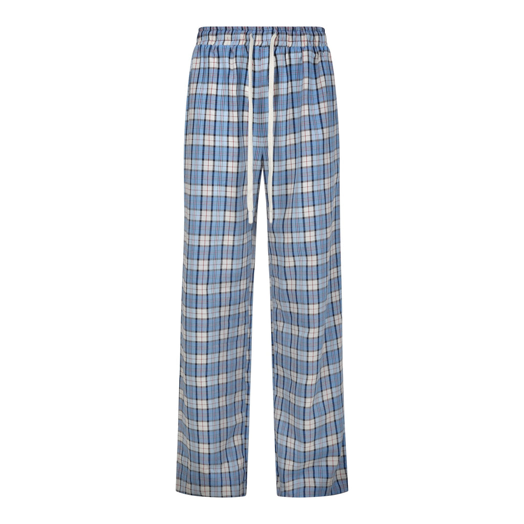 CONTRAST POCKET PANTS - SKY BLUE