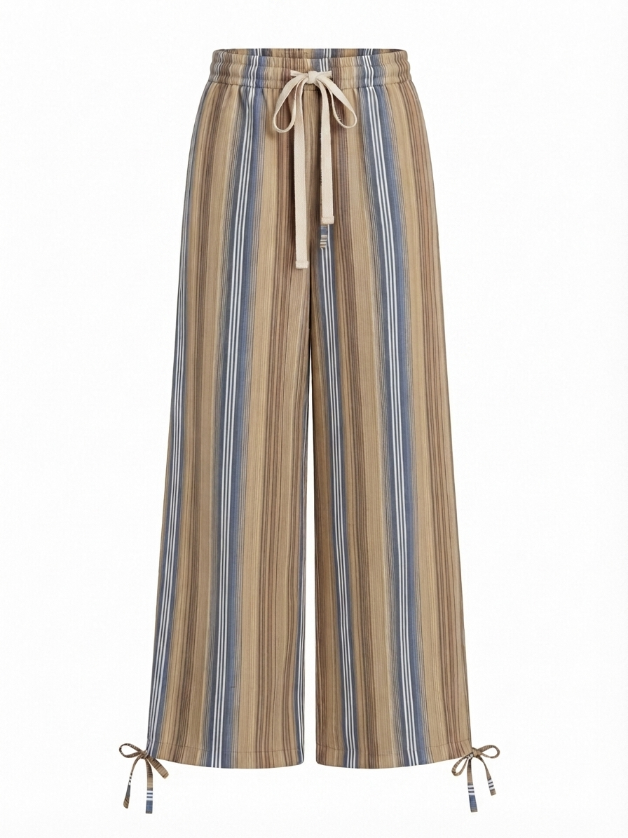 Brown striped pants