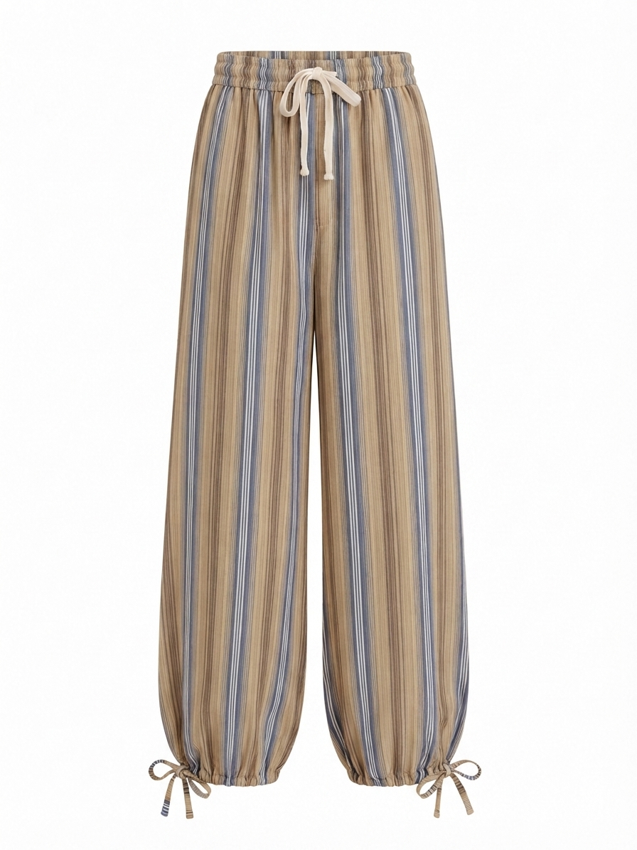 Brown striped pants