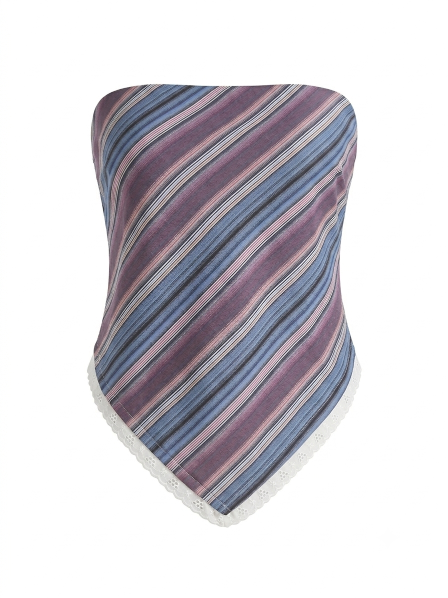 Purple top Striped